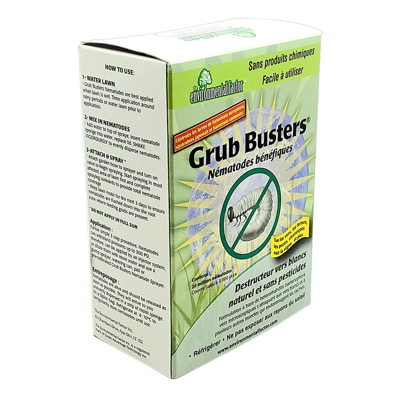 Grub Busters Beneficial Nematodes (Wet on a sponge)