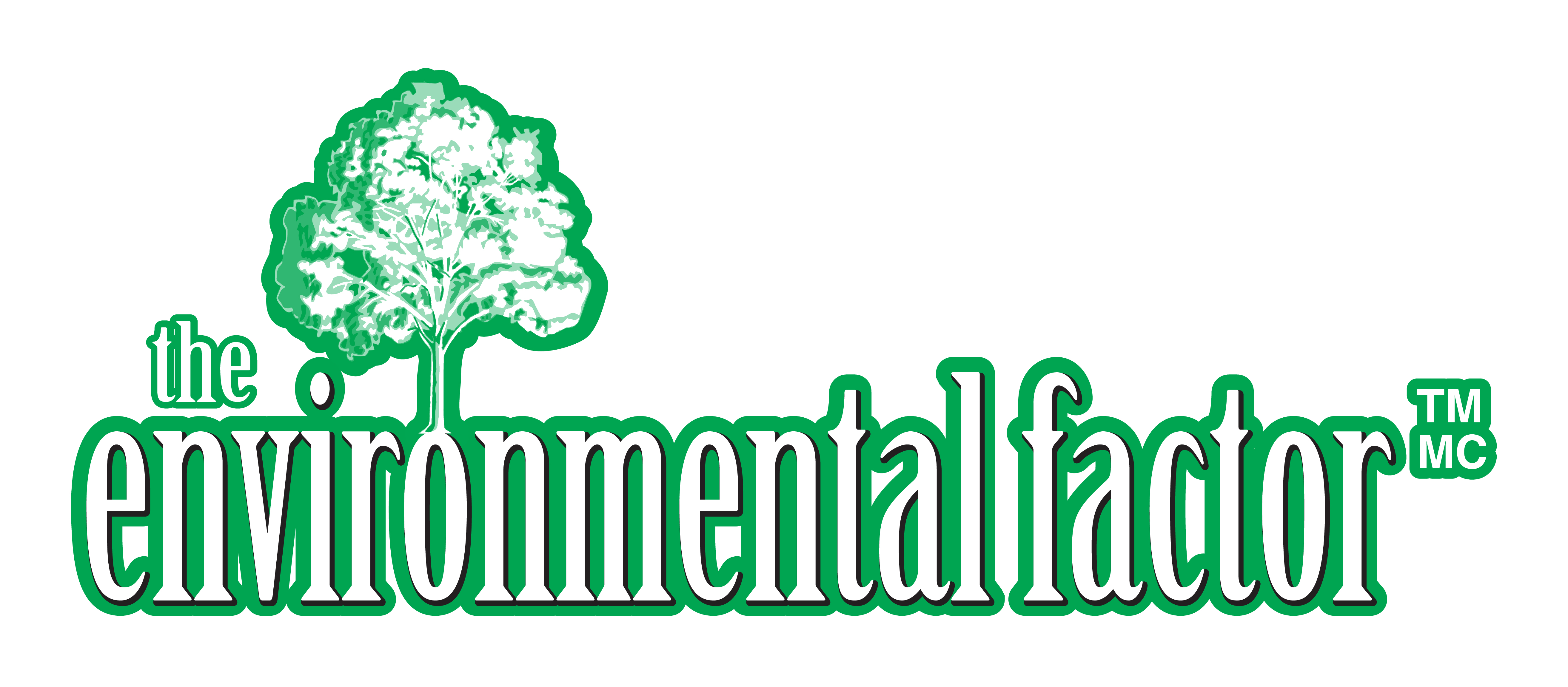 Logo of 'The Environmental Factor' with green text and tree symbol.
